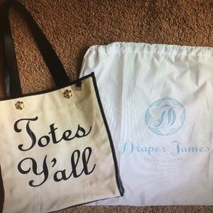 Draper James Totes Y’all Bag NEW with dust bag!